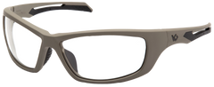 Pyramex Howitzer Safety Glasses Clear Anti-Fog Lens Tan Frame — view 3
