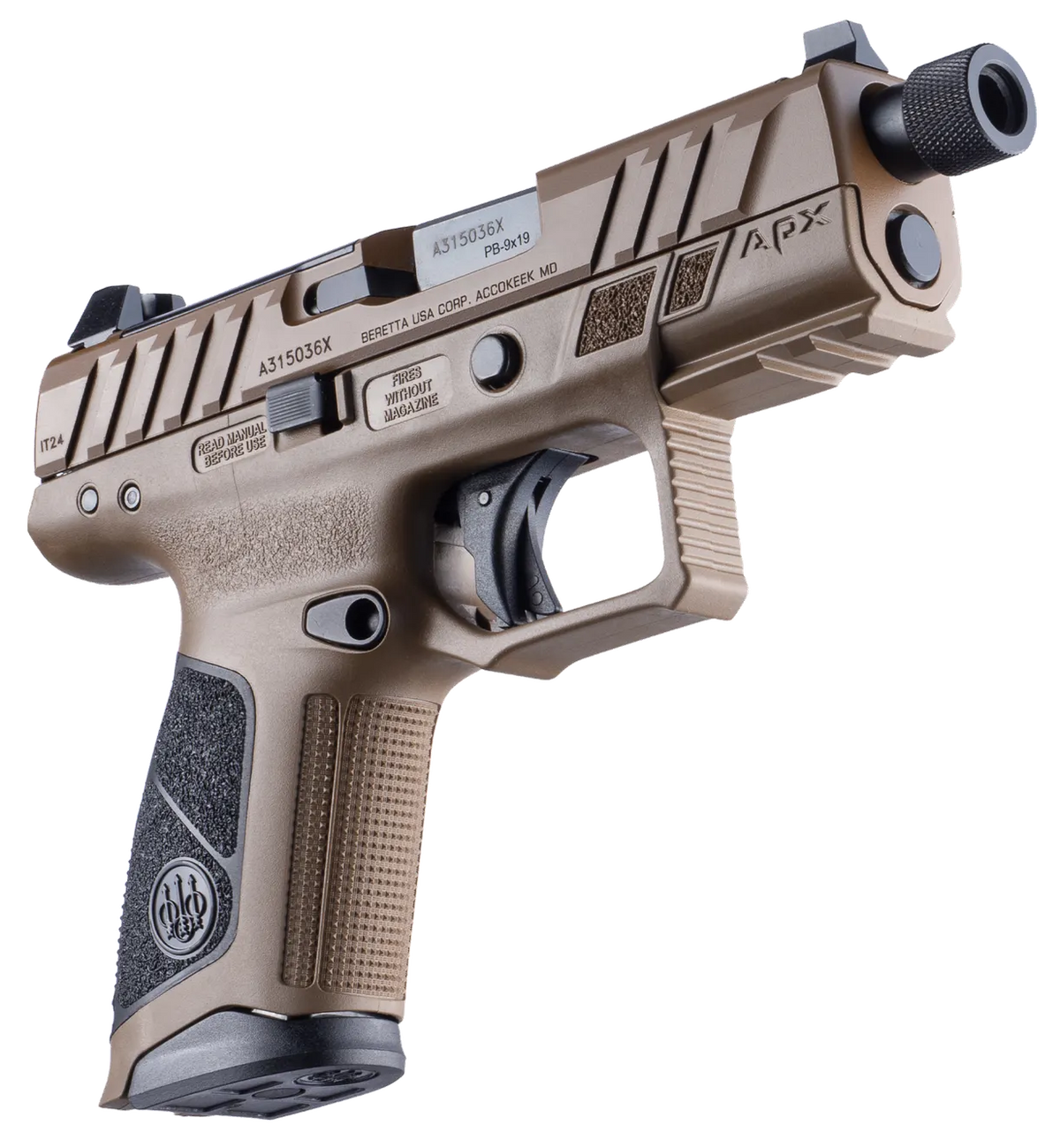 Beretta APX-A1 Compact Tactical 9mm Luger 4.2" 15+1 Semi-Auto Pistol - FDE — view 3