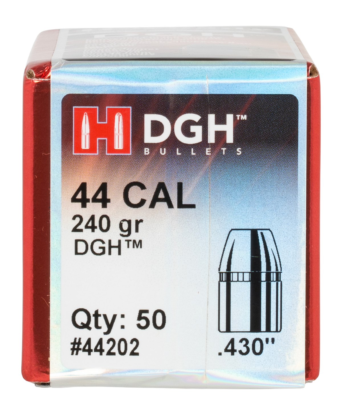 Hornady DGH 44 Cal .430 240gr Handgun Reloading Bullets - 50/Box — view 3