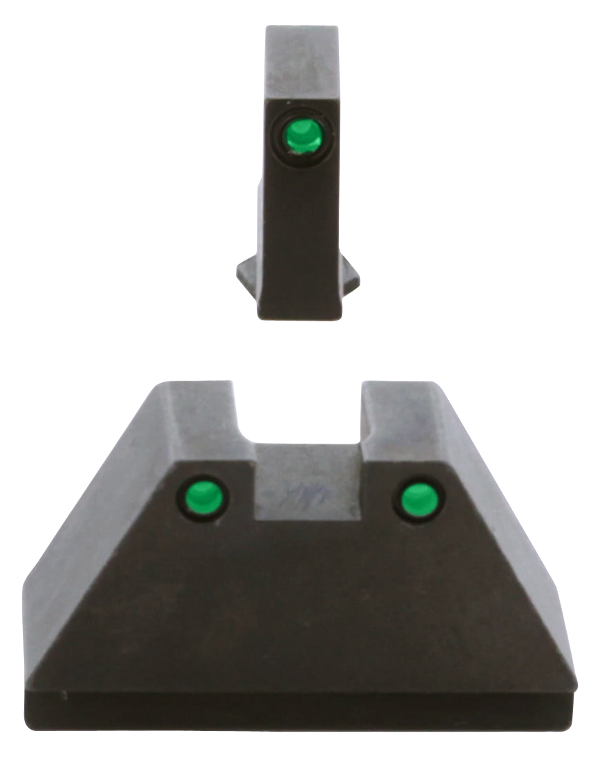 Ameriglo GL815 Optic Compatible Sight Set for Glock 3XL Tall - Green Tritium Black Outline — view 3