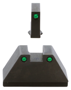 Ameriglo GL815 Optic Compatible Sight Set for Glock 3XL Tall - Green Tritium Black Outline — view 3