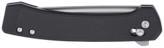 Columbia River Q Compact 3.05" Folding Drop Point Plain Stonewashed 14C28N Steel Black GRN Handle — view 3