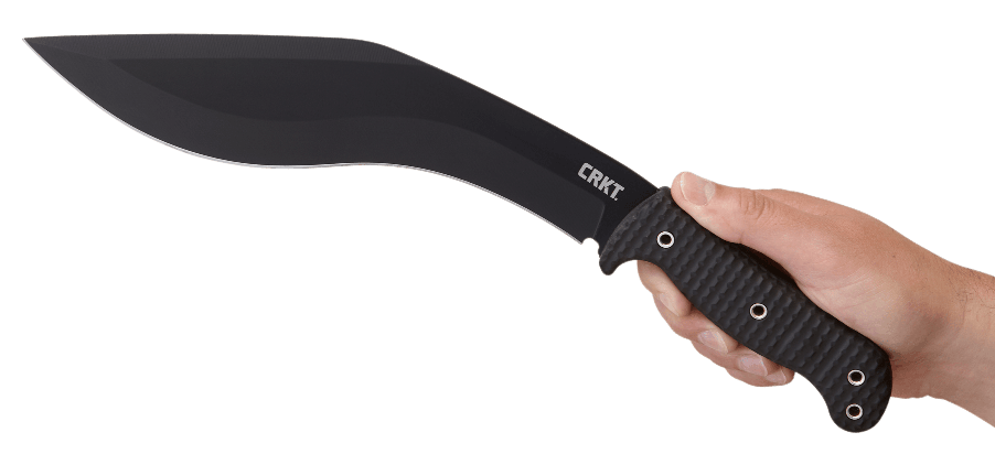 Columbia River 2742 KUK 10.56" Fixed Recurve Plain 65Mn Carbon Steel Black Powder Coat GRN Knife — view 3