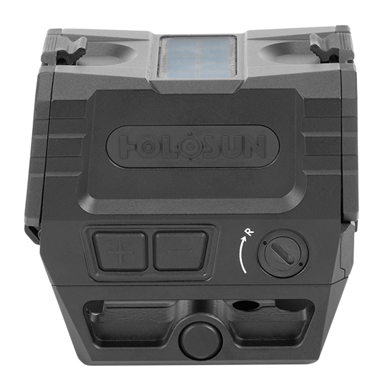 Holosun AEMS-EVO 1x 1.26"x0.98" 2 MOA Red Dot/65 MOA Circle Multi-Reticle Enclosed Reflex Sight - Black Anodized — view 3