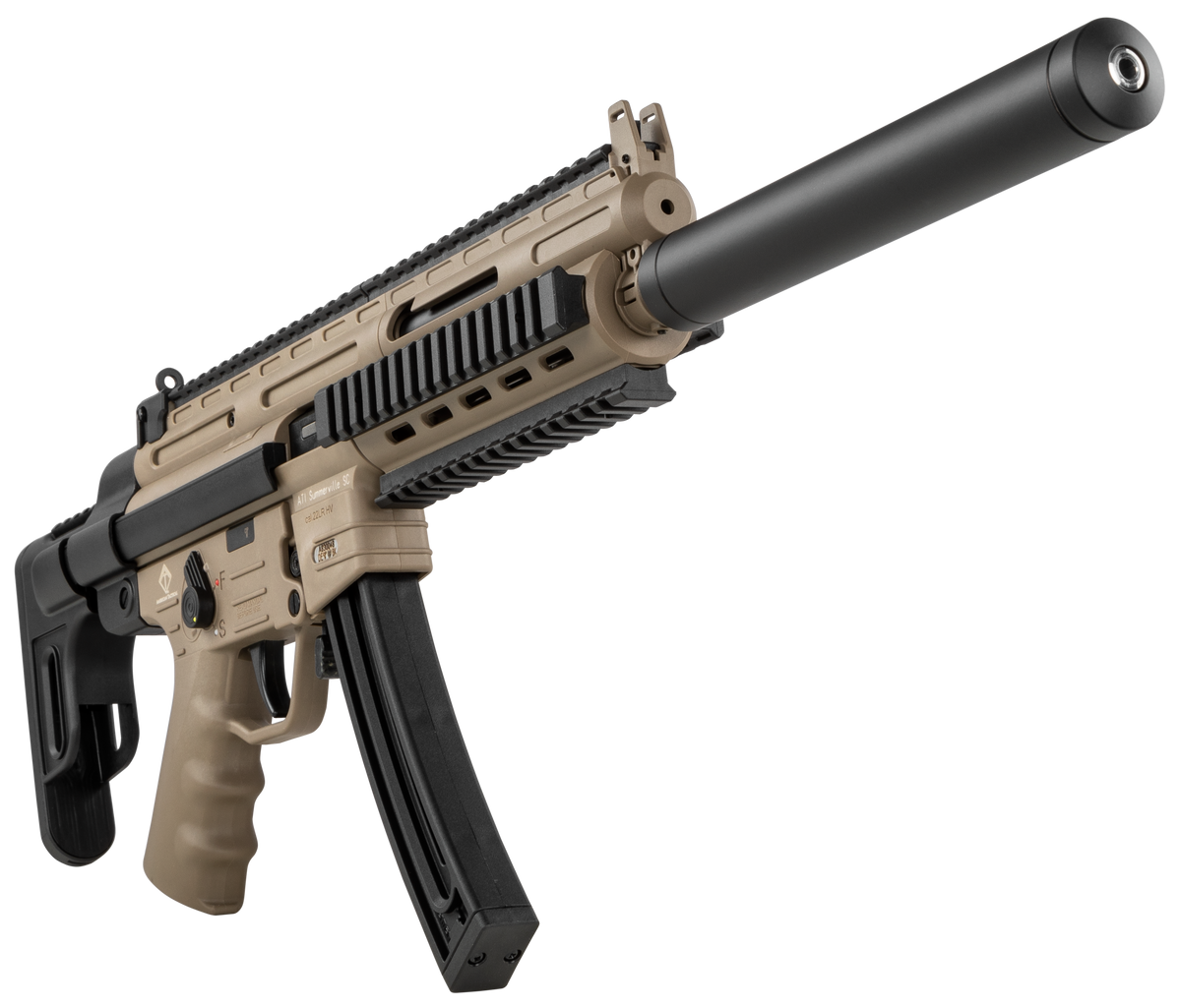 GSG GSG-16 22 LR 16.25" 22+1 Semi-Auto Rifle - Tan/Black — view 3