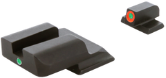 AmeriGlo SW245 i-Dot Night Sight Set for S&W M&P Shield - Green Tritium Orange Outline Front / Green Tritium Rear — view 3