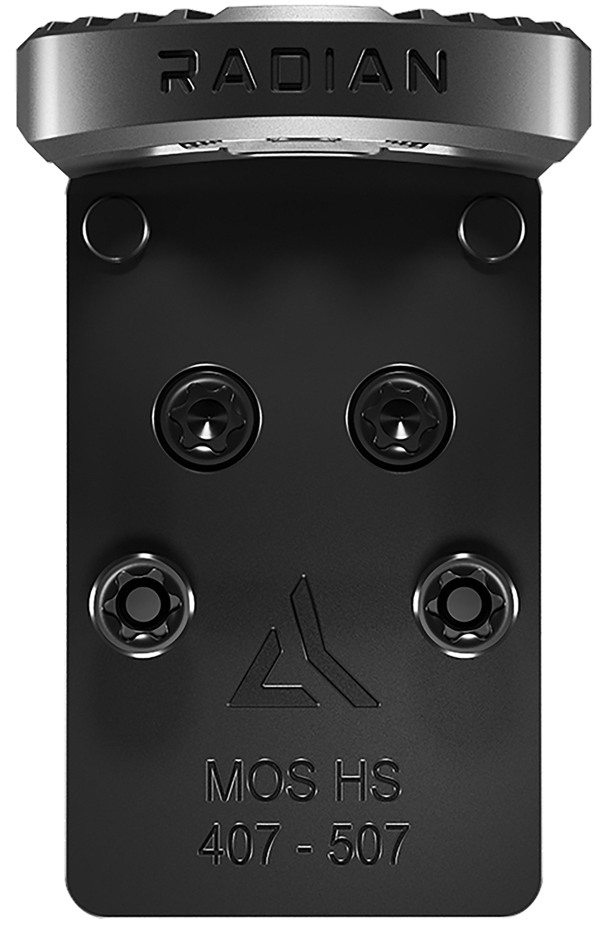 Radian Weapons Guardian+Six Optic Mounting System 7075 Aluminum Black Hardcoat Anodized - Glock MOS - Holosun 407C/507C — view 3