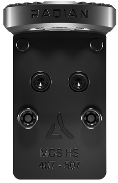 Radian Weapons Guardian+Six Optic Mounting System 7075 Aluminum Black Hardcoat Anodized - Glock MOS - Holosun 407C/507C — view 3