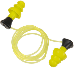 Allen 4118 ULTRX Tethered Silicone Ear Plugs 26 dB NRR Yellow 3 Pair — view 3