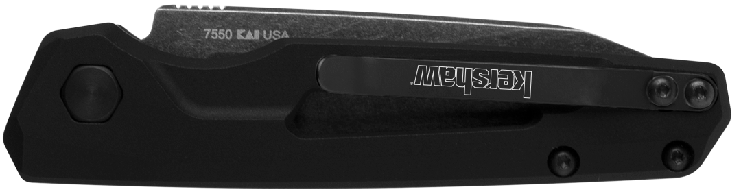 Kershaw Launch 11 2.75" Automatic Folding Drop Point Plain Edge BlackWash CPM-154 Black Aluminum — view 3
