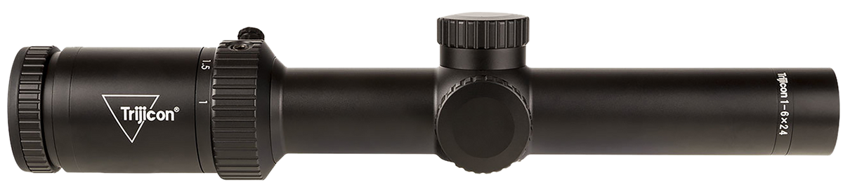 Trijicon Credo HX 1-6x24mm 30mm Tube LED Illuminated Red MOA Segmented Circle FFP Riflescope - Satin Black — view 3