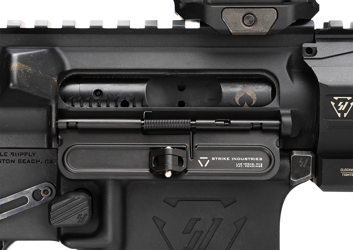 Strike Industries Stamped Dust Cover AR-15 Black Steel 3.35" — view 3