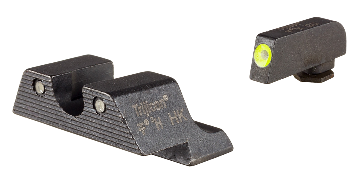 Trijicon HD XR Night Sight Set Green Tritium/Yellow Outline - Black Frame - Fits Glock 42/43/48/43X/43E (Excludes MOS) — view 3