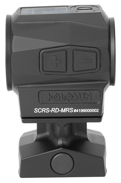 Holosun SCRS-RD-MRS 1x 20mm 2 MOA Red Dot/65 MOA Circle Multi-Reticle Solar Charging Rifle Sight - Black Anodized — view 3