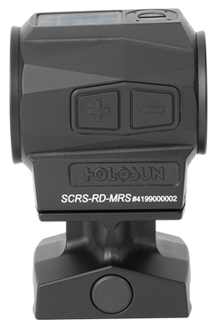 Holosun SCRS-RD-MRS 1x 20mm 2 MOA Red Dot/65 MOA Circle Multi-Reticle Solar Charging Rifle Sight - Black Anodized — view 3