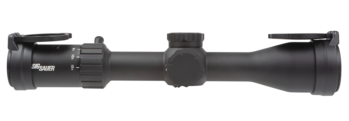 Sig Sauer Electro-Optics Whiskey4 3-12x44mm 30mm Tube SFP Quadplex Reticle Riflescope - Black — view 3