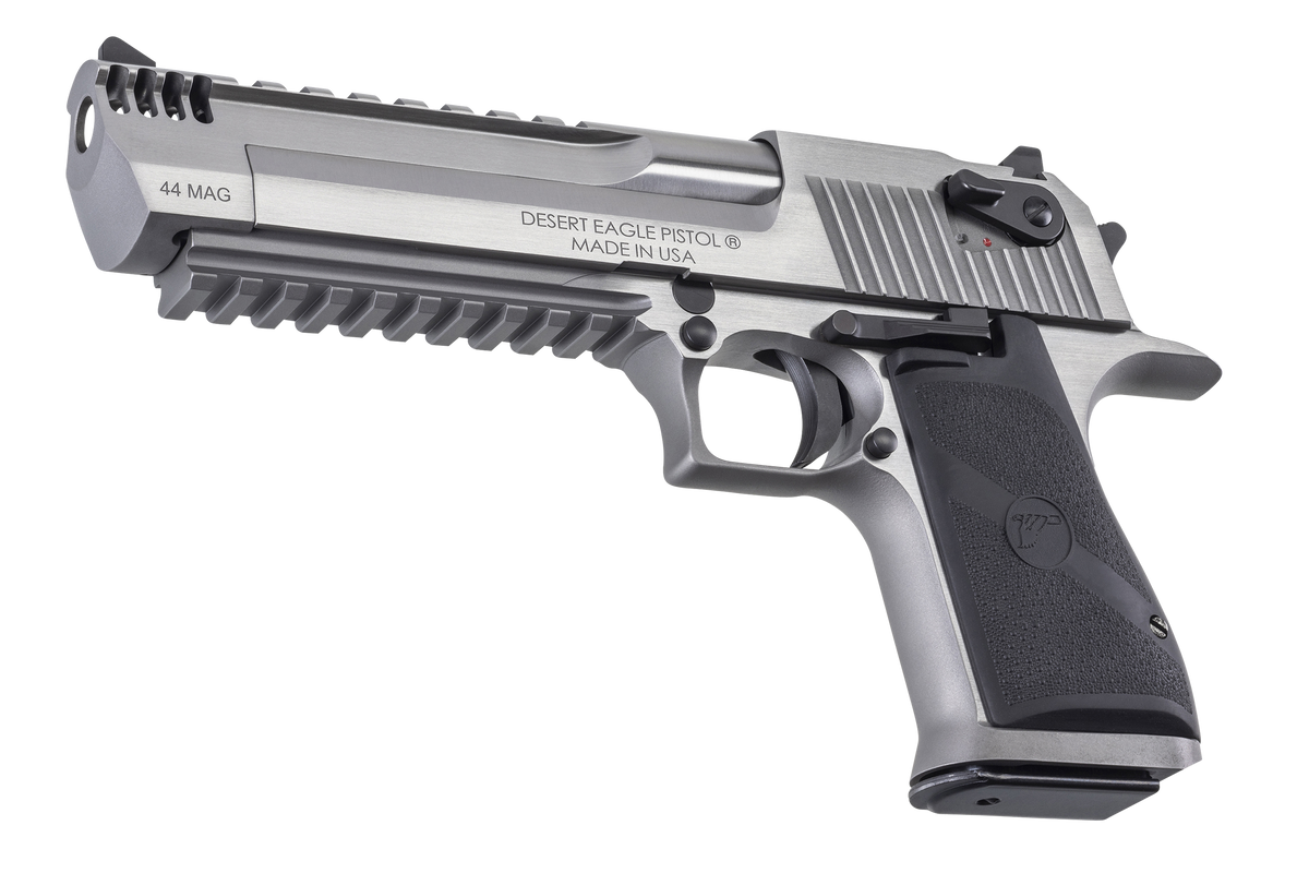 Magnum Research Desert Eagle Mark XIX 44 Rem Mag 6" 8+1 Semi-Auto Pistol w/ Muzzle Brake - Stainless Steel — view 3