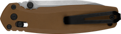 Kershaw Broadside 2052 3.5" Folding Spear Point Plain Stonewashed D2 Brown G10 — view 3