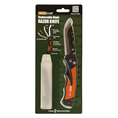 AccuSharp 741C Replaceable Blade Razor 3.5" Folding Knife Orange — view 3