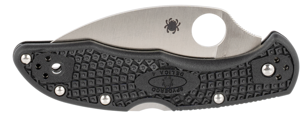 Spyderco Delica 4 Lightweight 2.87" Wharncliffe VG-10 FRN Black Folding Knife - Plain Edge — view 3