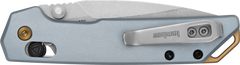 Kershaw Mini Iridium 3" Folding Spear Point Plain D2 Stonewashed Blade - Ice Blue Aluminum Handle — view 3