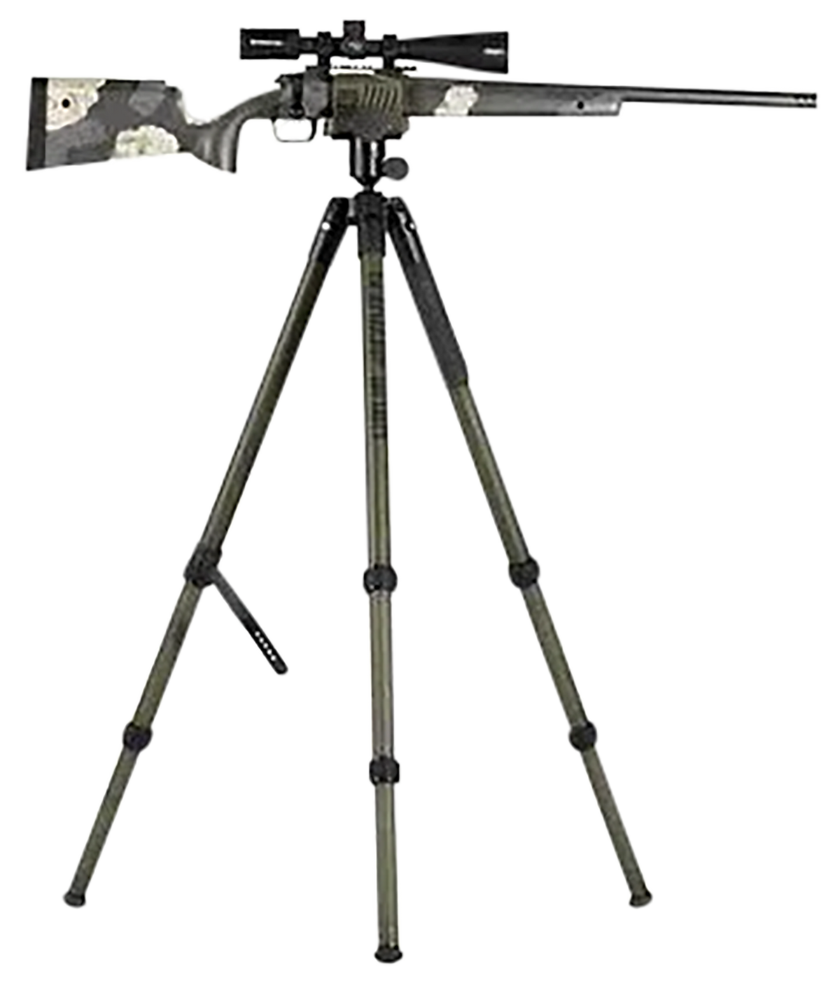 Bog-Pod DeathGrip Infinite Tripod Aluminum Black/OD Green 6.5"-59" Ball Head — view 3