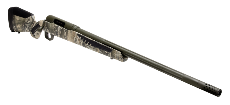 Savage 110 Timberline 30-06 Springfield 22" 4+1 Bolt Action Rifle - OD Green Cerakote, Realtree Excape AccuStock — view 3