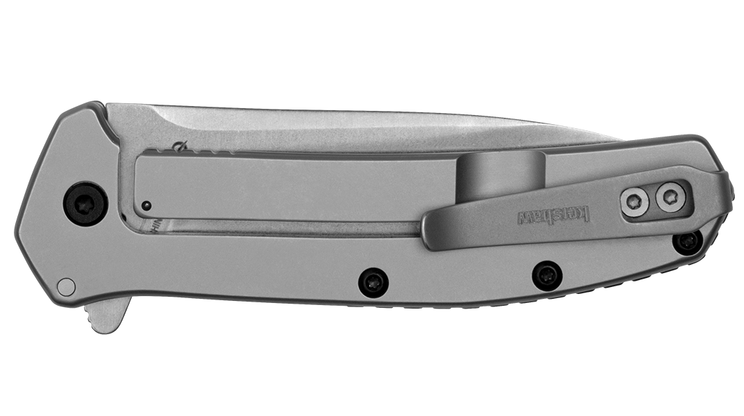 Kershaw Outcome 2.80" Folding Clip Point Plain Stonewashed 8Cr13MoV Frame Lock — view 3