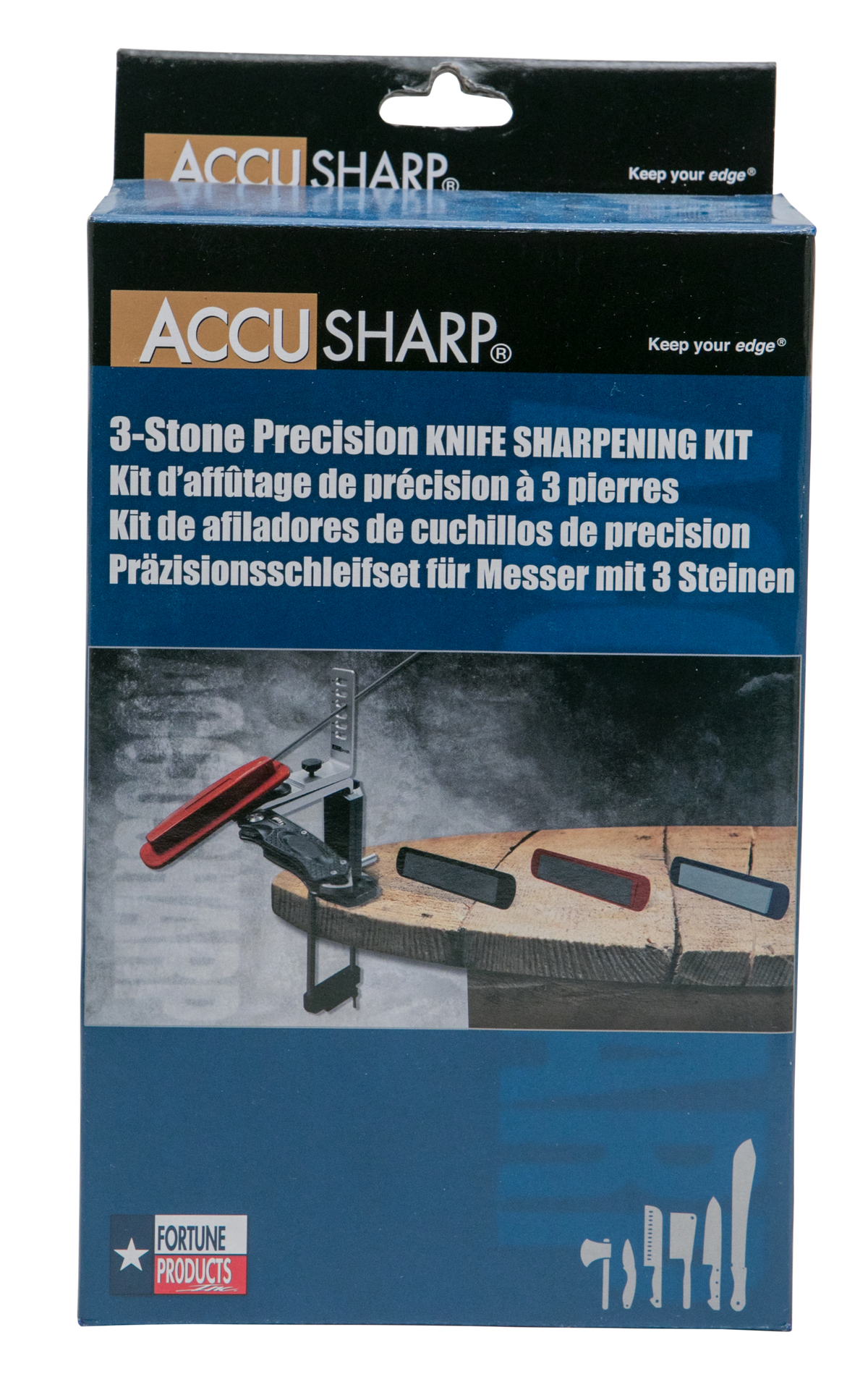 AccuSharp 060C 3-Stone Precision Knife Sharpening Set Coarse/Medium/Fine — view 3