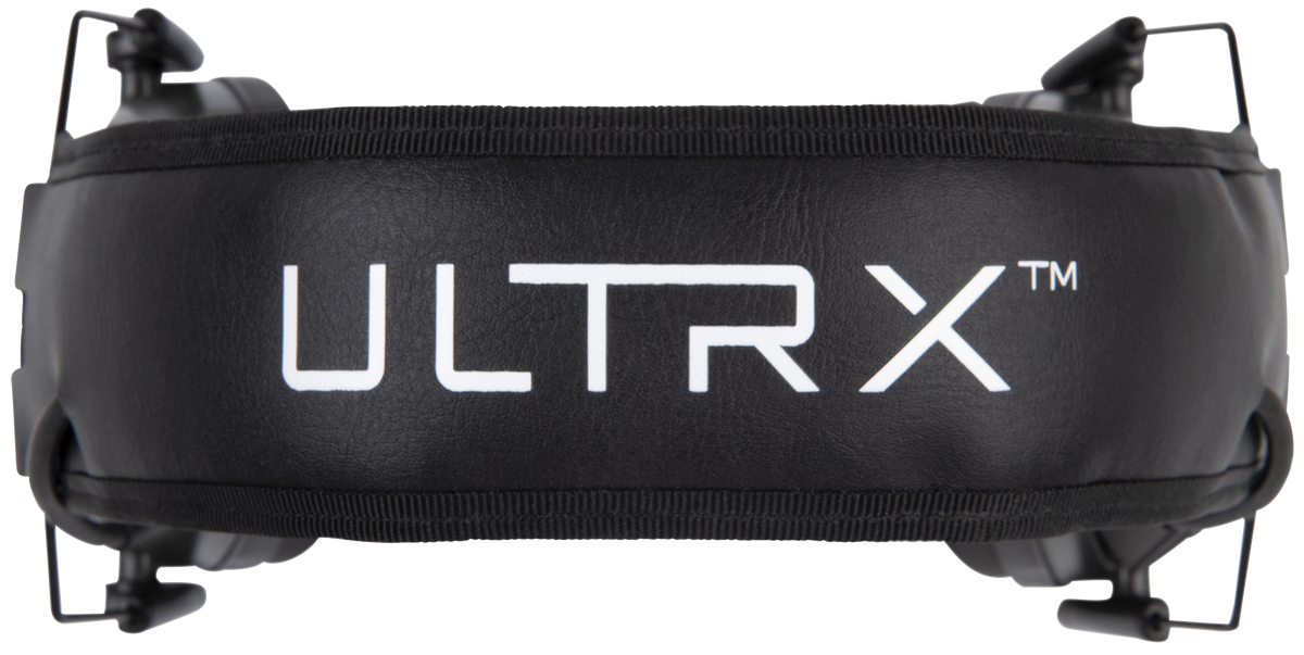 Allen Ultrax Stereo 24 dB Over the Head Electronic Earmuff - Olive — view 3