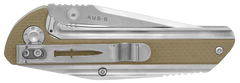 Camillus Sevens 2.75" Folding AUS-8 Carbonitride Titanium Plain Edge Desert Tan G10/SS Handle — view 3