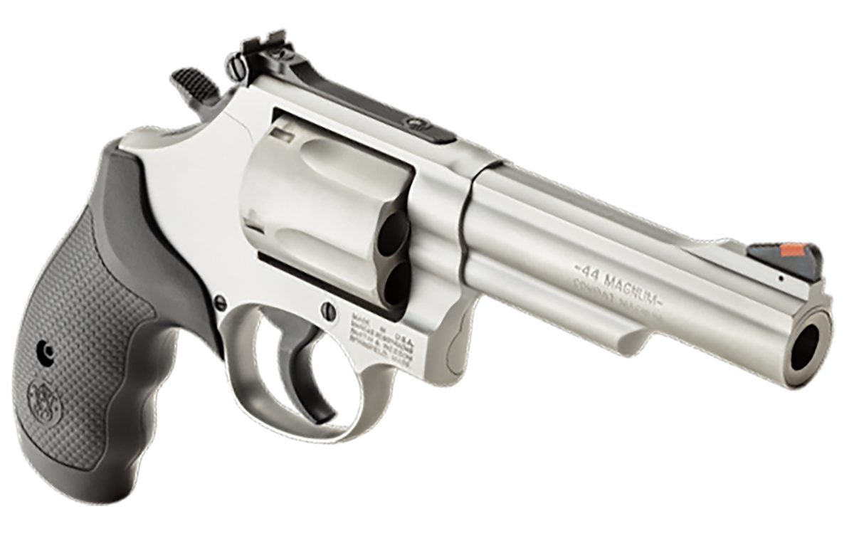 Smith & Wesson Model 69 44 Rem Mag 4.25" 5-Rd DA/SA L-Frame Stainless Revolver - CA Compliant — view 3