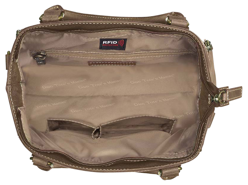 Kingport Industries GTM-CZY/51 Town Tote Brown Leather Concealed Carry Bag — view 3