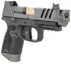 FN 509 CC Edge 9mm Luger 4.20" 10+1 Semi-Auto Pistol - Gold Threaded Barrel, Compensator — view 3