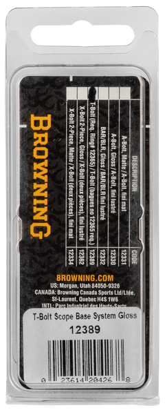 Browning 12389 T-Bolt Two-Piece Scope Base Matte Black — view 3