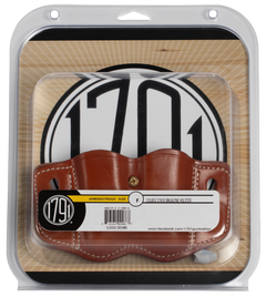 1791 Gunleather MAG-F 2.2 Double Mag Holster Double Stack Belt Slide Classic Brown Leather — view 3