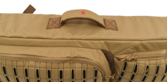 Advance Warrior Solutions Frame 28" Tan 600D Polyester Tactical Rifle Backpack - MOLLE Front — view 3