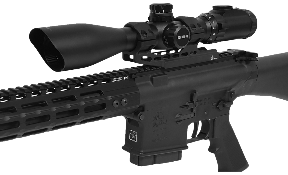 UTG ACCU-SYNC 30mm Picatinny Cantilever Scope Mount - High Profile 50mm Offset - Black — view 3