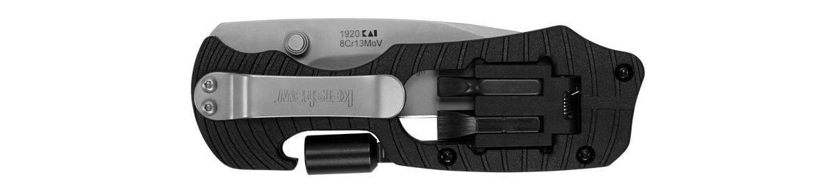 Kershaw 1920 Select Fire Folding Multi Tool 3.40" 8Cr13MoV Drop Point Plain GFN Black — view 3