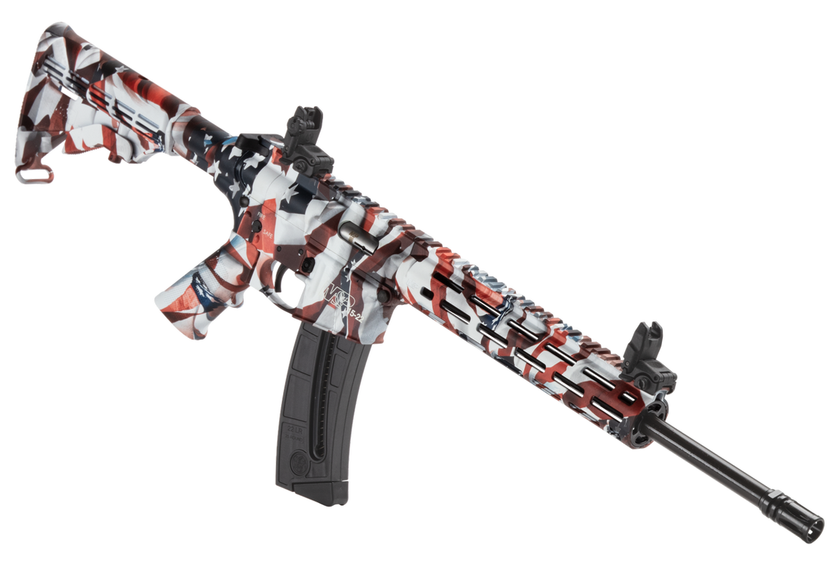 Smith & Wesson M&P15-22 Sport Flag 22 LR 16.5" 25+1 Semi-Auto Rifle — view 3