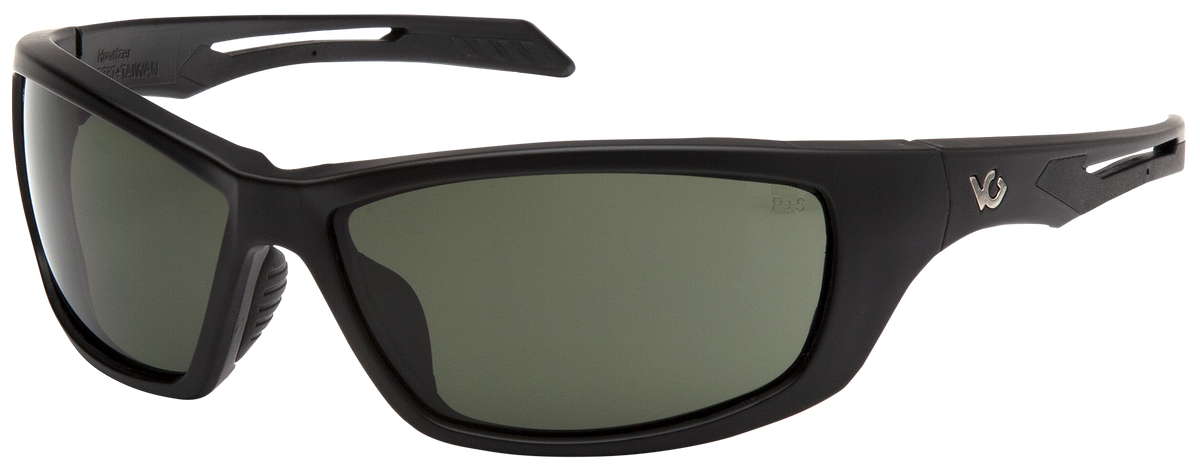 Pyramex Howitzer Safety Glasses Forest Gray Anti-Fog Lens Black Full Frame — view 3