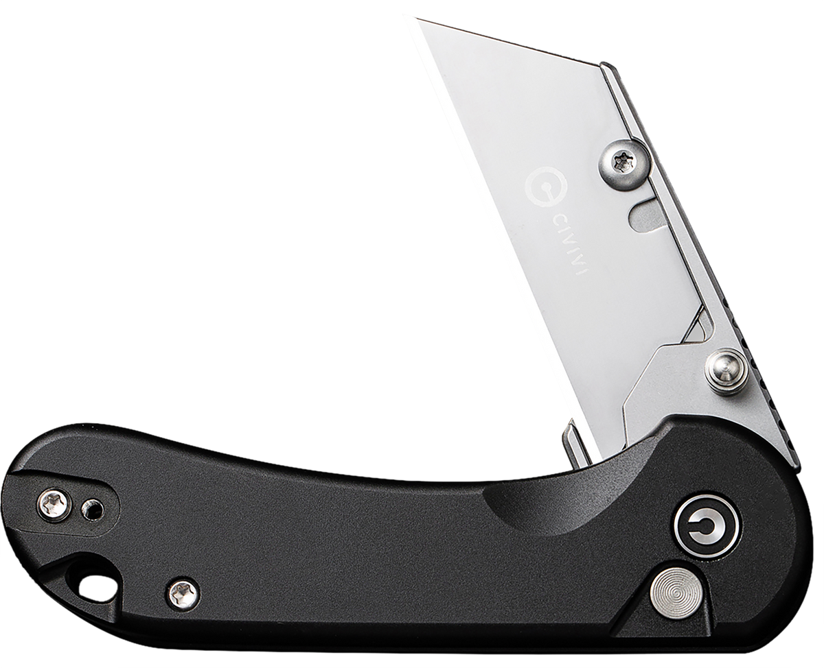 Civivi Knives Elementum Utility 2.26" Folding Plain 6Cr13 Stainless Steel - Black Aluminum Handle — view 3