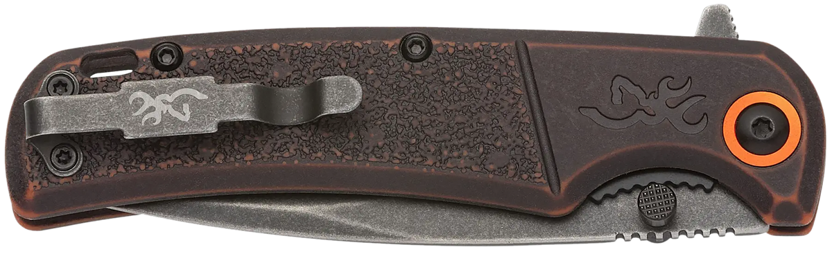 Browning Buckmark EDC Slim 3.13" D2 Drop Point Folding Knife - Bronze Stonewashed — view 3