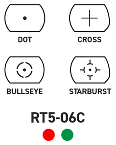 Aim Sports RT506C Full-Size Reflex Sight 1x34mm Red/Green Multi Reticle - Matte Black — view 3