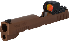 Sig Sauer P320 ROMEO-X 9mm Luger Coyote Brown Serrated Slide — view 3