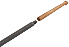 Hoppes 3PA22 Rifle Cleaning Rod .22 Cal 34.50" Aluminum 3-Piece w/ Swivel Handle — view 3