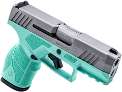 Taurus GX2 9mm Luger 3.37" 10+1 Striker-Fired Semi-Auto Pistol - Cyan Polymer Frame / Stainless Slide — view 3
