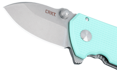 Columbia River Squid Compact 1.75" Folding Drop Point Plain Stonewashed D2 Steel Blue G10/SS Handle — view 3