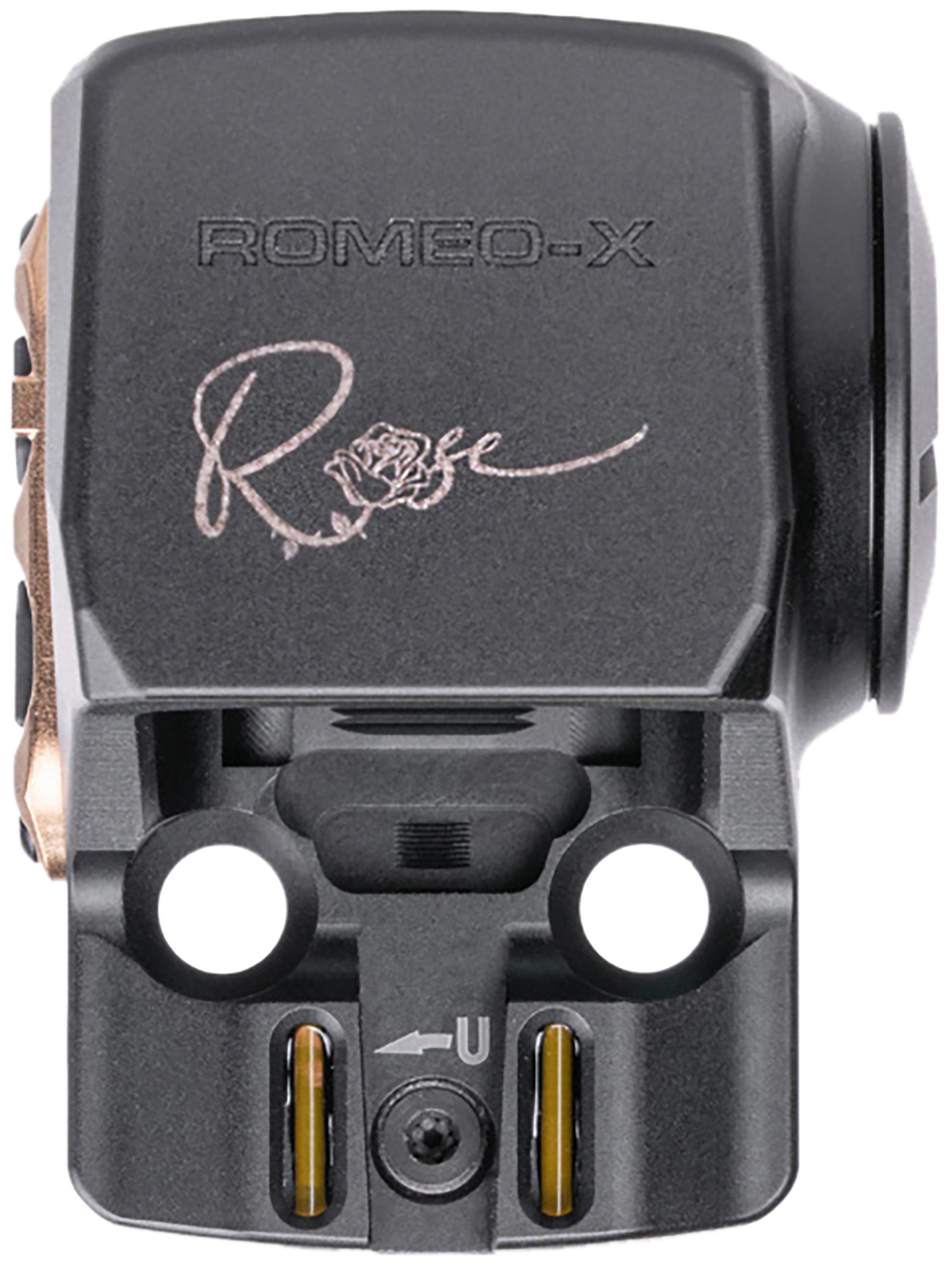 Sig Sauer Electro-Optics Romeo-X Compact ROSE 1x24mm 2 MOA Red Dot/32 MOA Circle Reflex Sight - Black Anodized/Rose Gold — view 3