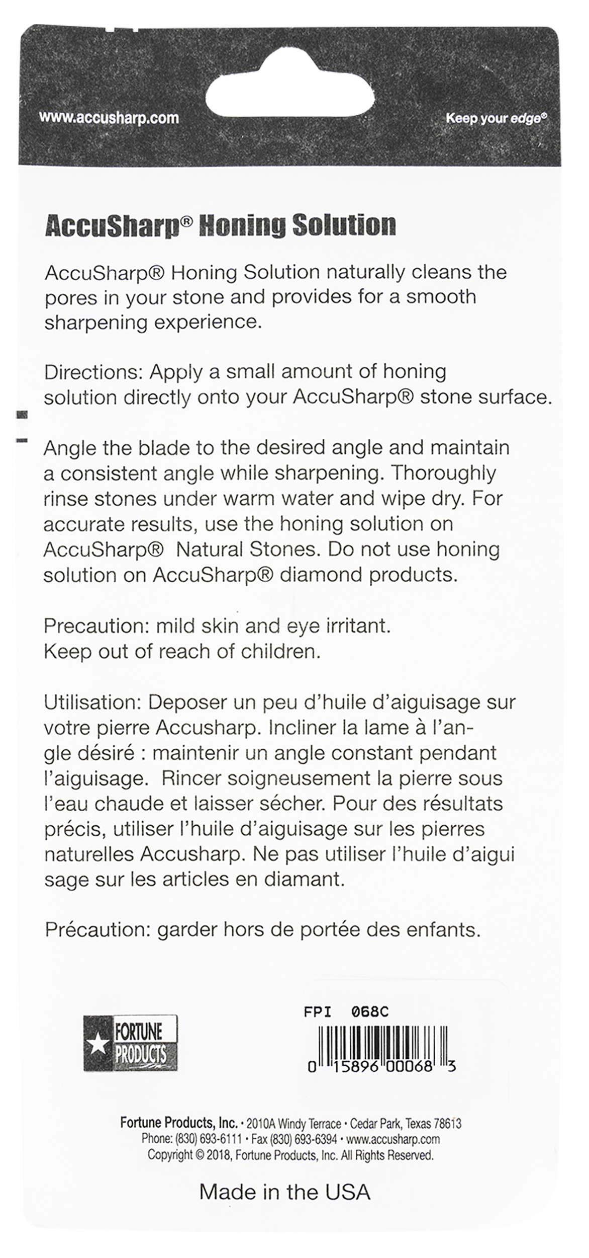 Accusharp 068C Honing Solution 4 oz Bottle — view 3